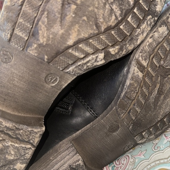 Rieker Women’s Black Chelsea Ankle Boots Booties Side Zipper. Size 7/37 - Picture 6 of 6